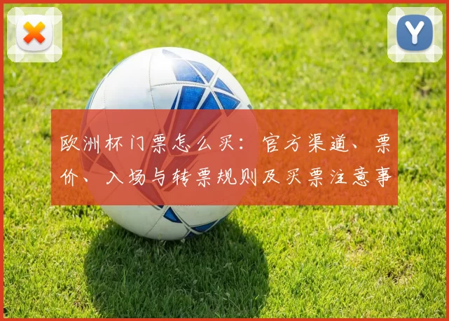 欧洲杯门票怎么买：官方渠道、票价、入场与转票规则及买票注意事项解读
